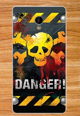Чехол для Prestigio Grace S5 PSP5551 DUO "Danger"   (силикон)-0